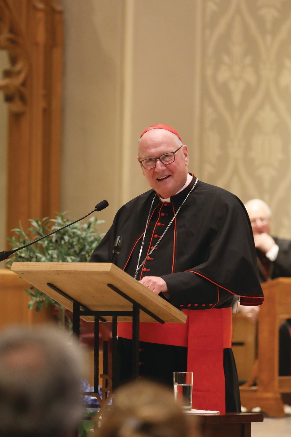New York Cardinal Timothy M. Dolan offered a presentation titled, “Silver and gold I have not,” (Acts 3:6) finding our treasure in God alone,” at the Cathedral of SS. Peter and Paul on Sunday, May 15.